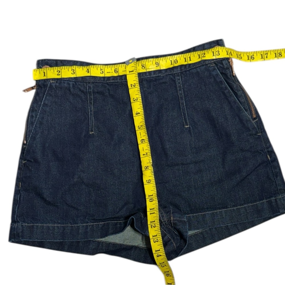 Diesel dark blue high waist short denim shorts Dark Indigo Size 28 - Picture 3 of 10